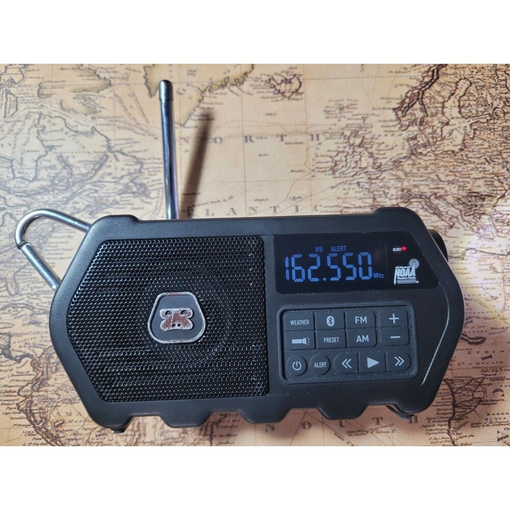 G-Project G-Storm Bluetooth Speaker, with AM FM Weather Radio NOAA Alerts G-70W